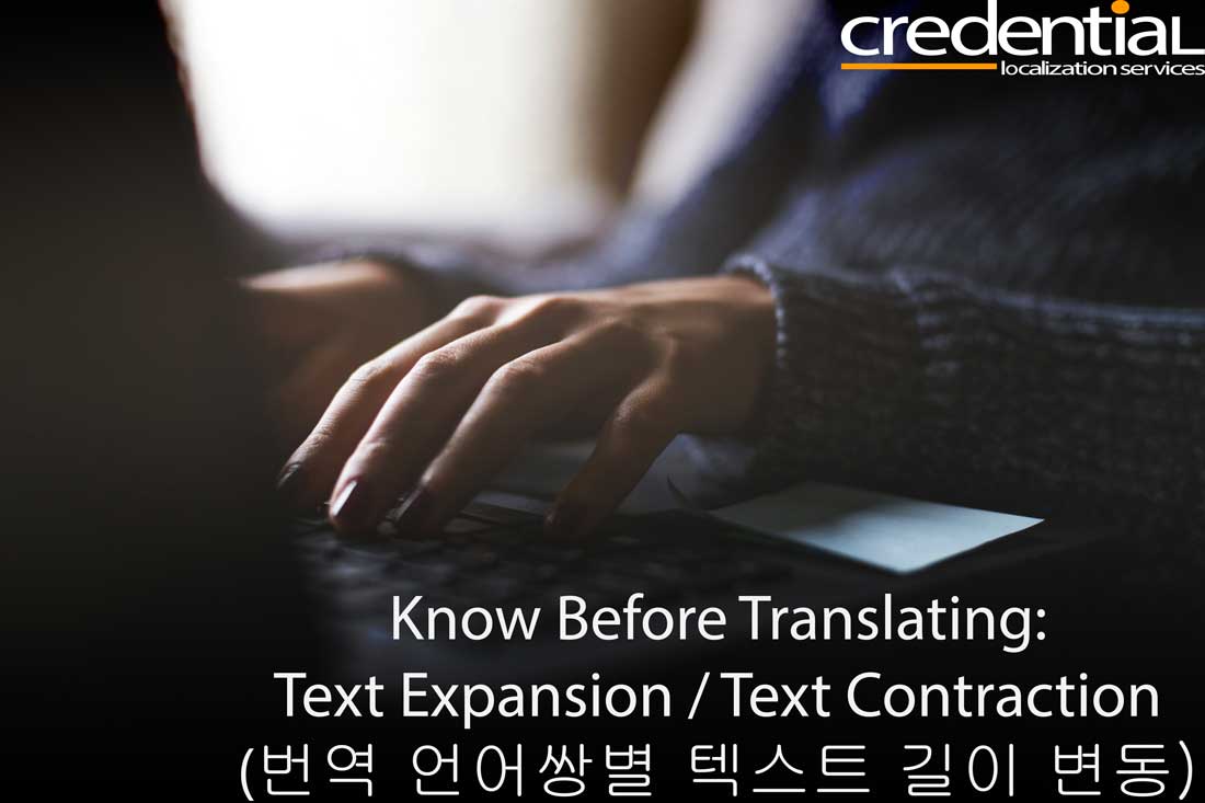 Text Contraction Localization 외국어 번역 시 텍스트 증감량 예측 기준 | 크리덴셜